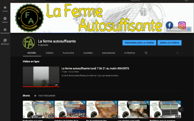 La ferme autosuffisante a une chaine YouTube !